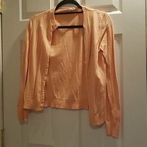 J Crew Factory Peach Cardigan